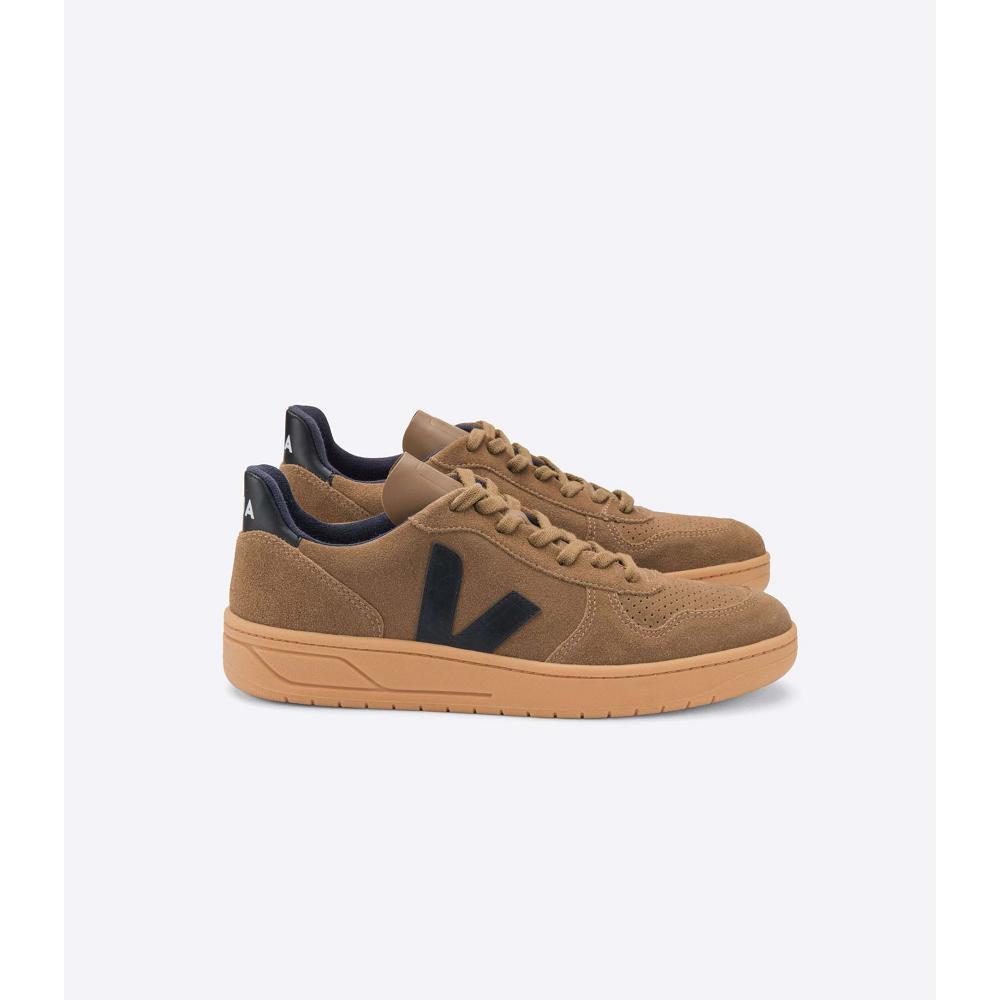 Veja V-10 SUEDE Women\'s Sneakers Brown | CA 636QMA